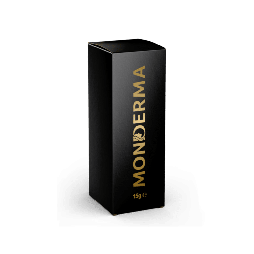 Monderma's custom formula box on a transparent background