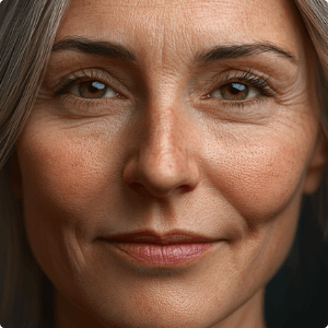 Middle-aged caucasian woman with ageing skin (1)